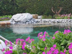 Kirstallklares Wasser im Pool